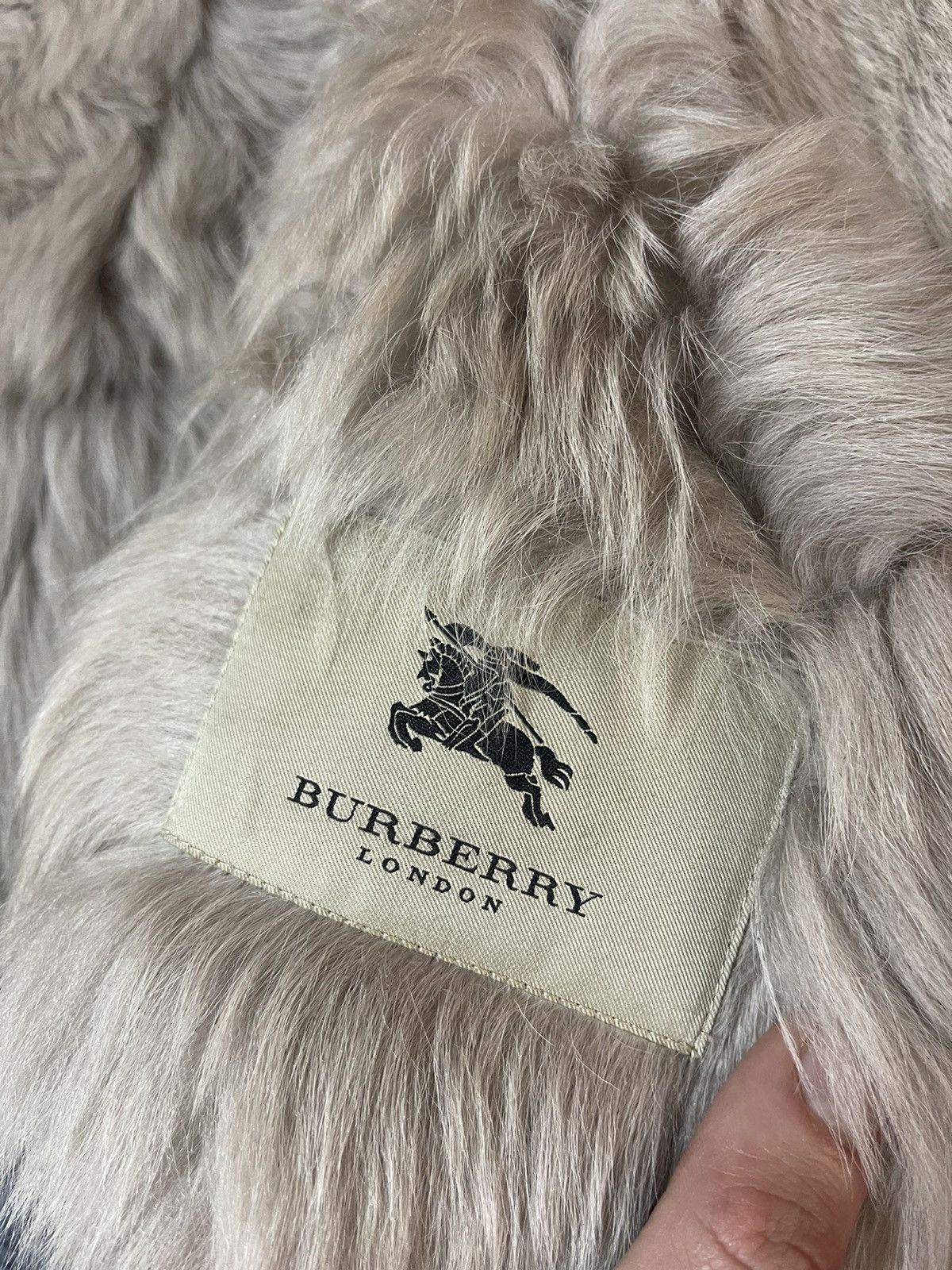 Burberry × Genuine Leather Burberry real fur + Leather fuzzy shearling biker jacket Size S / US 4 / IT 40 - 6 Thumbnail