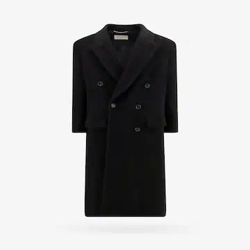 Saint Laurent Paris o1bcso1str0924 Coat in Chevron Wool in Black Size US XS / EU 42 / 0 - 1 Preview