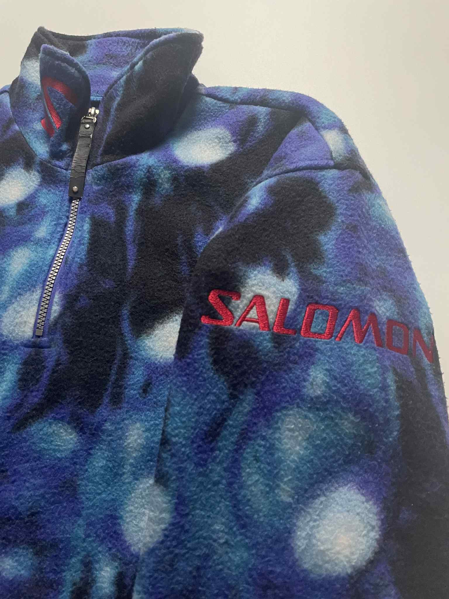 Vintage Vintage Salomon Patterned Fleece Jacket Size US L / EU 52-54 / 3 - 3 Thumbnail