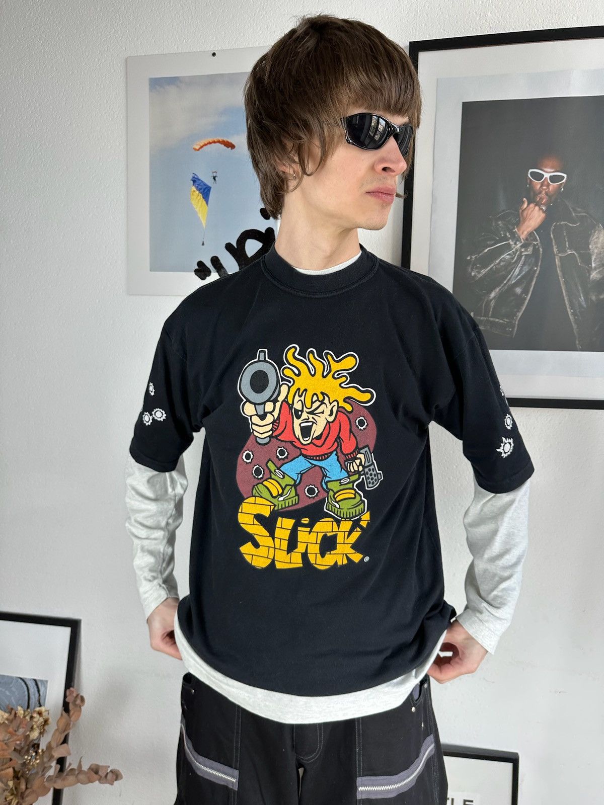 Stussy × Vintage Vintage graffiti skate graphic tee mad bad stussy style Size US L / EU 52-54 / 3 - 2 Thumbnail