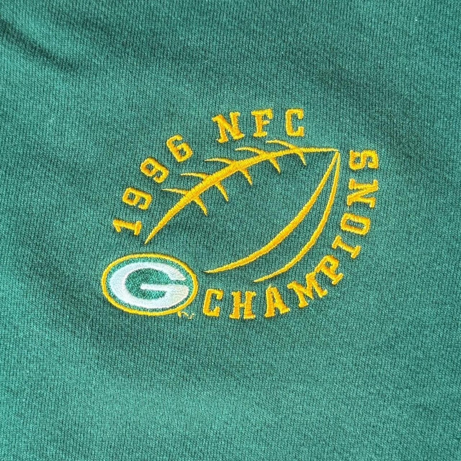 NFL × Vintage 1996 Green and Yellow Packers Crewneck Size US L / EU 52-54 / 3 - 4 Thumbnail