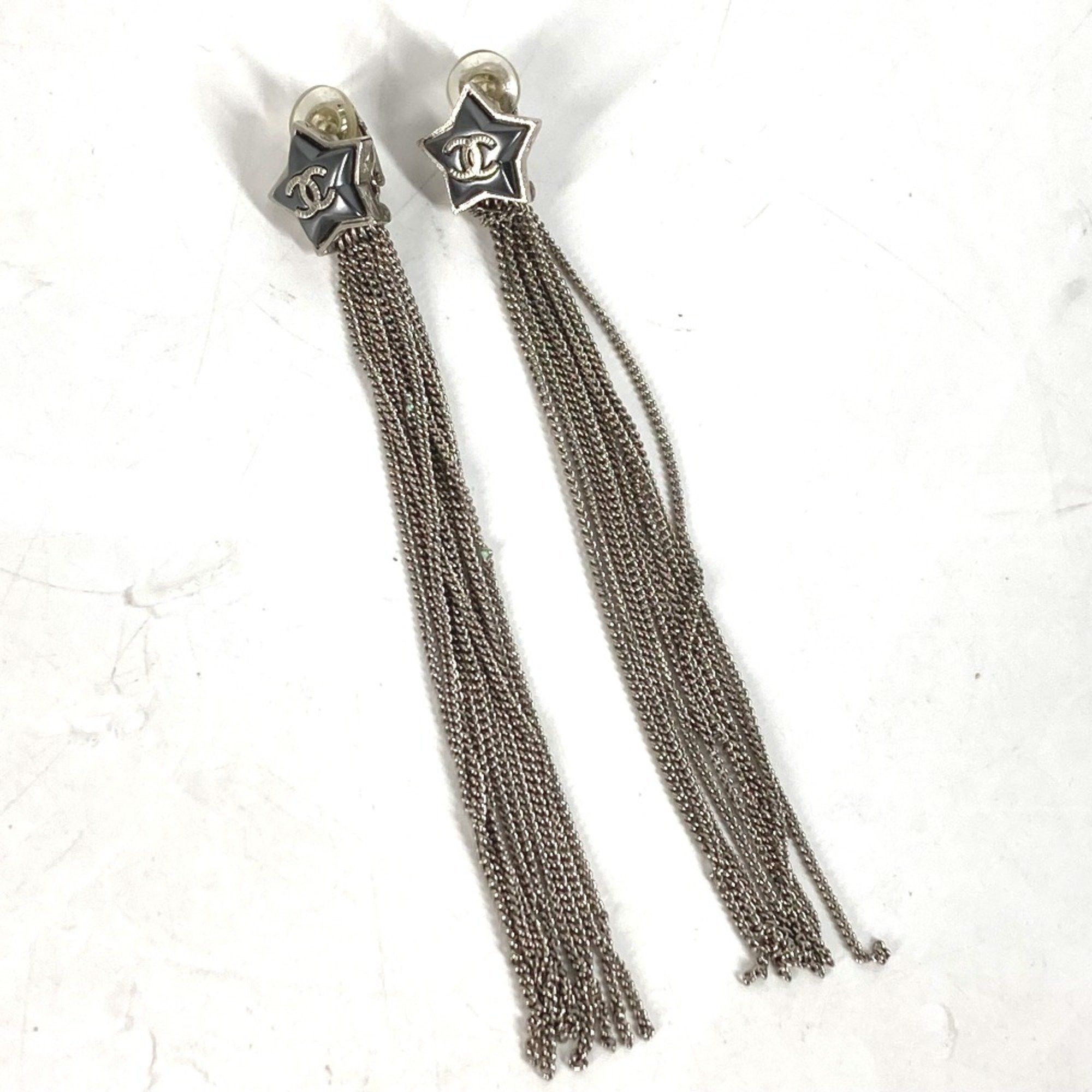 Chanel Chanel A17B Accessories Long Earrings Pierce Silver Size ONE SIZE - 1 Thumbnail