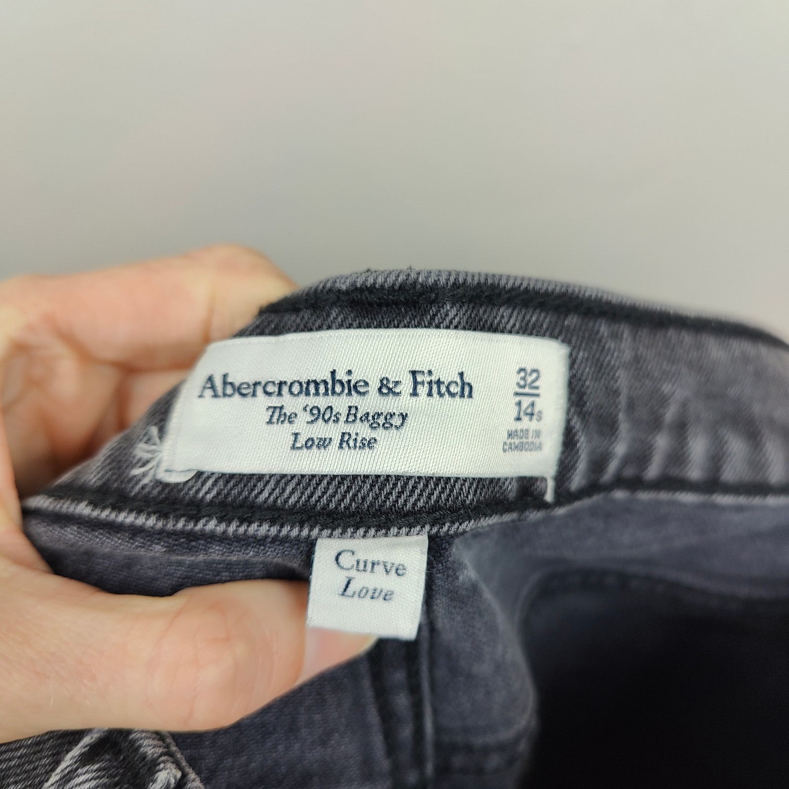 Abercrombie & Fitch Abercrombie & Fitch Curve Love The 90s Baggy Low Rise Jeans Size 36" / US 14 / IT 50 - 6 Thumbnail