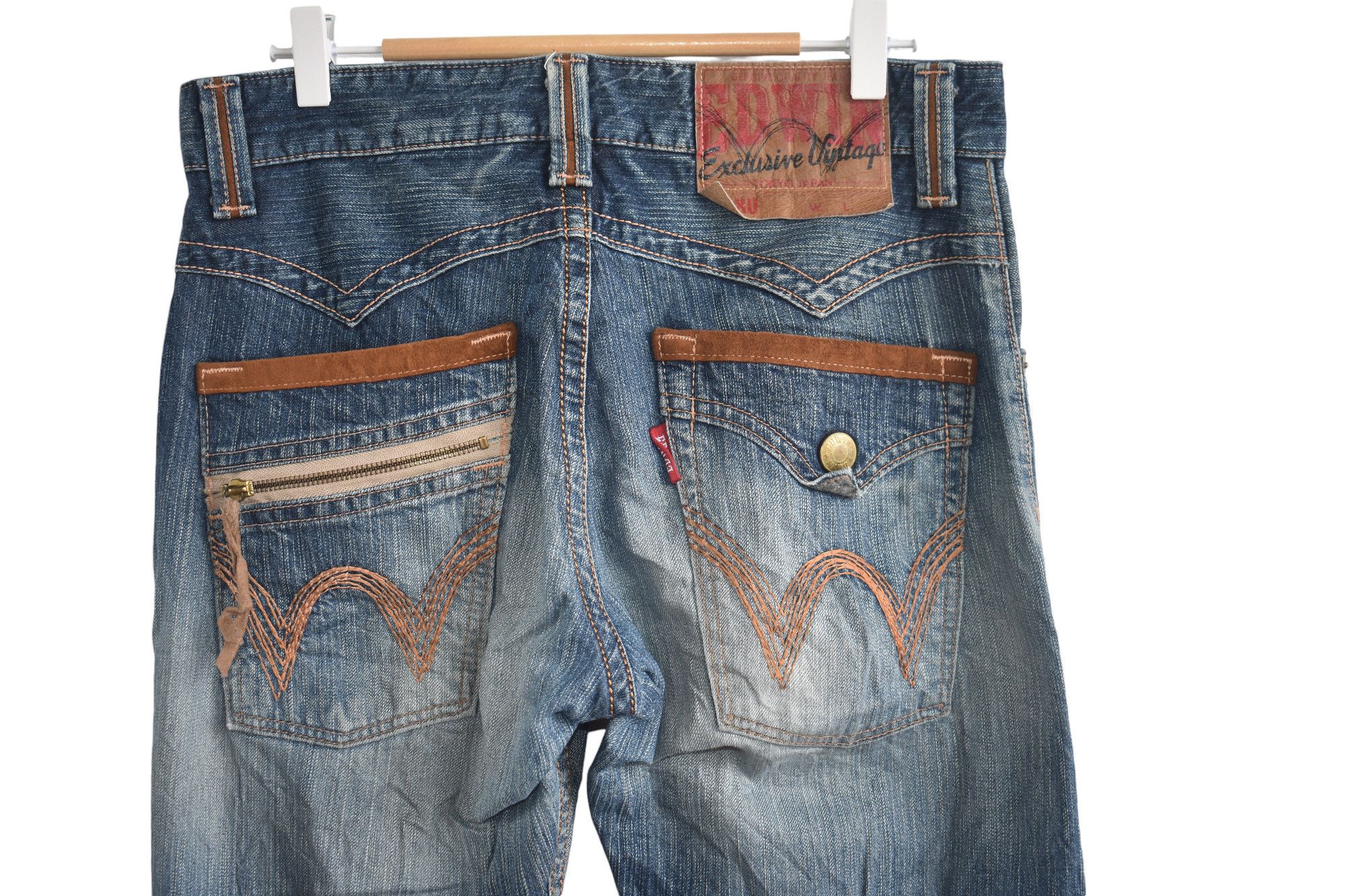 Edwin × If Six Was Nine Distress 🔥 Edwin Jeans Distress W31 Size US 31 - 5 Thumbnail