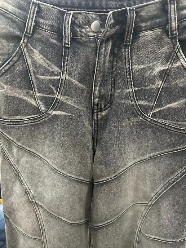 VIBE Jeans West Coast WorkWear Ripped Mopping Pants Size US 36 / EU 52 - 6 Thumbnail