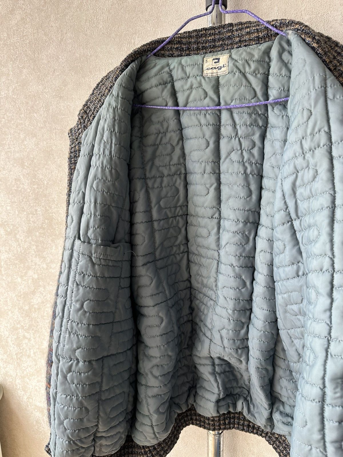 Coogi Vintage 90s Wool Ribbed Edge Knit Mohair Bomber Jacket Size US L / EU 52-54 / 3 - 14 Thumbnail