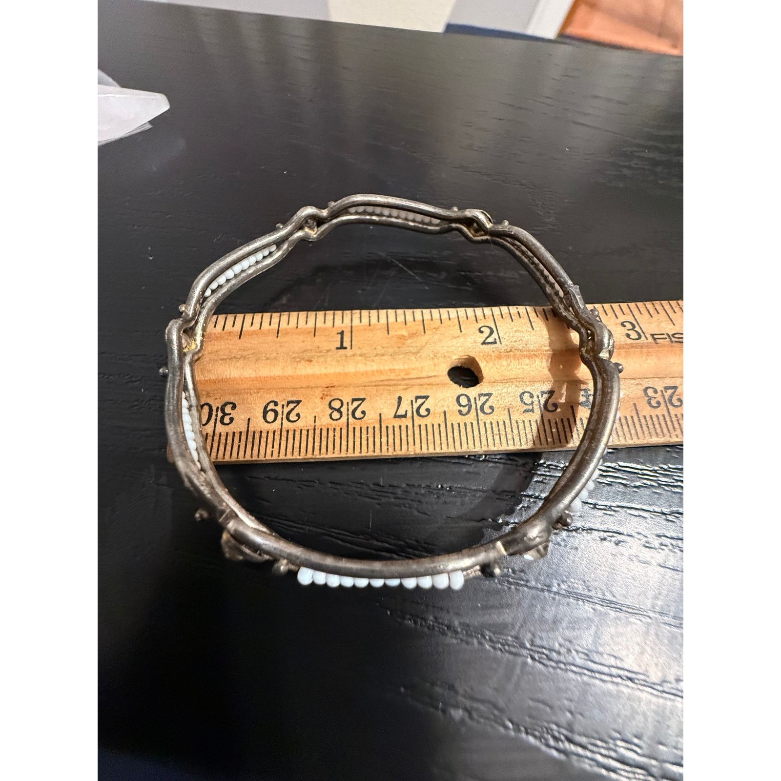 Other Vintage Silver Tone Beaded Bracelet Size ONE SIZE - 3 Thumbnail
