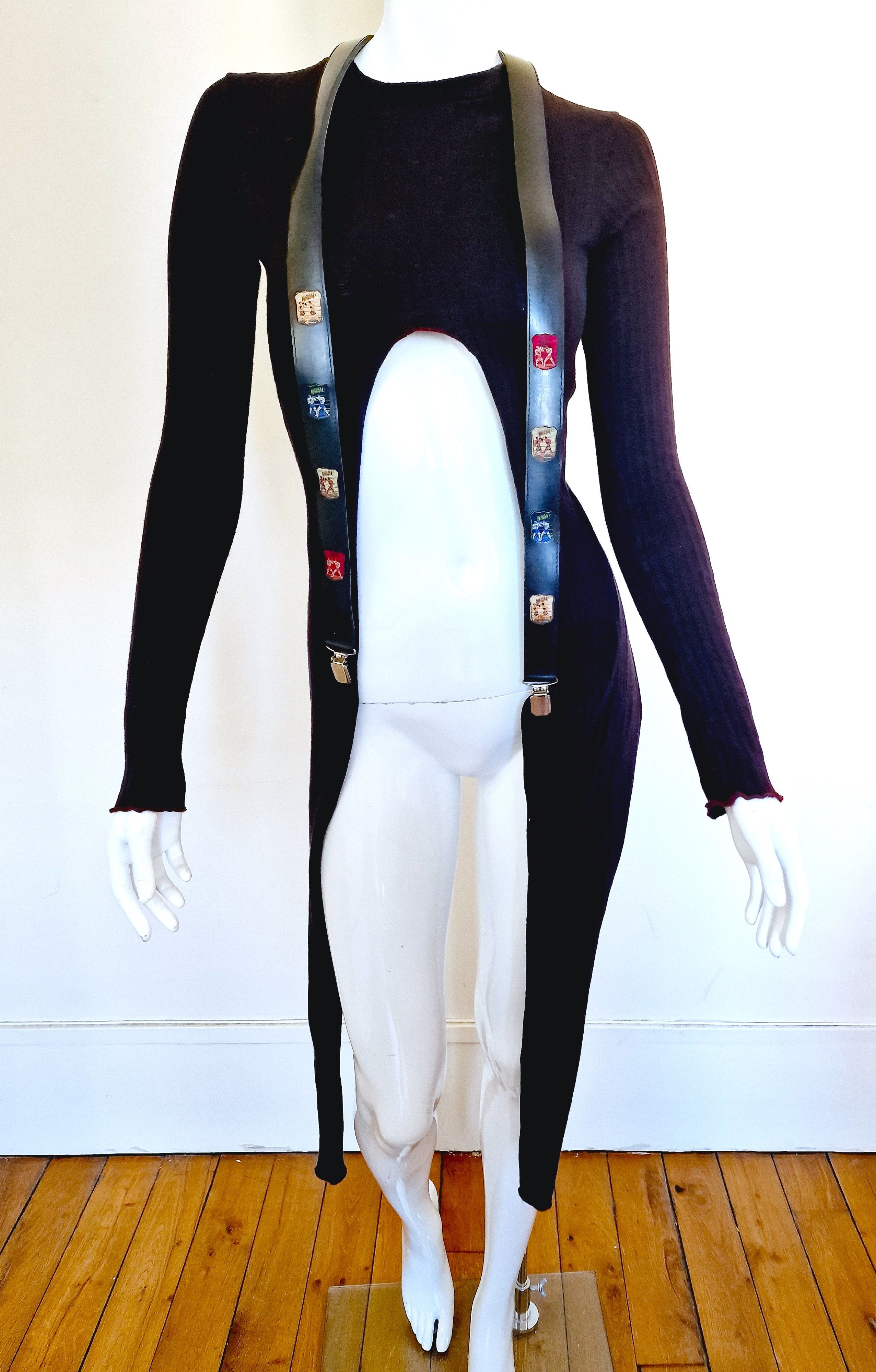 Jean Paul Gaultier Jean Paul Gaultier Box Bondage Men Straps Pants Suspenders Size ONE SIZE - 12 Thumbnail