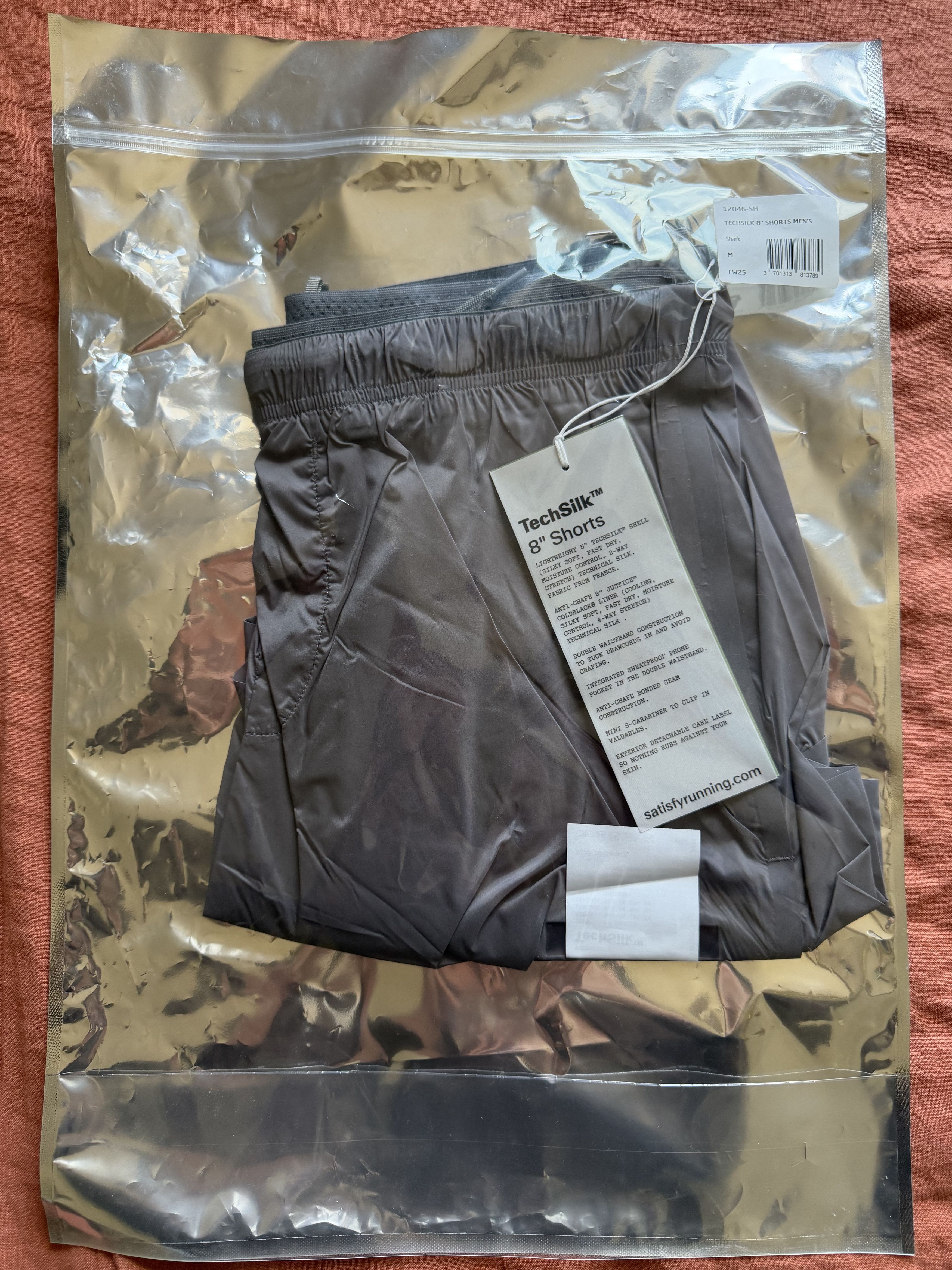 Satisfy Satisfy Running Techsilk 8" Shorts in Shark Gray Size US 32 / EU 48 - 6 Thumbnail