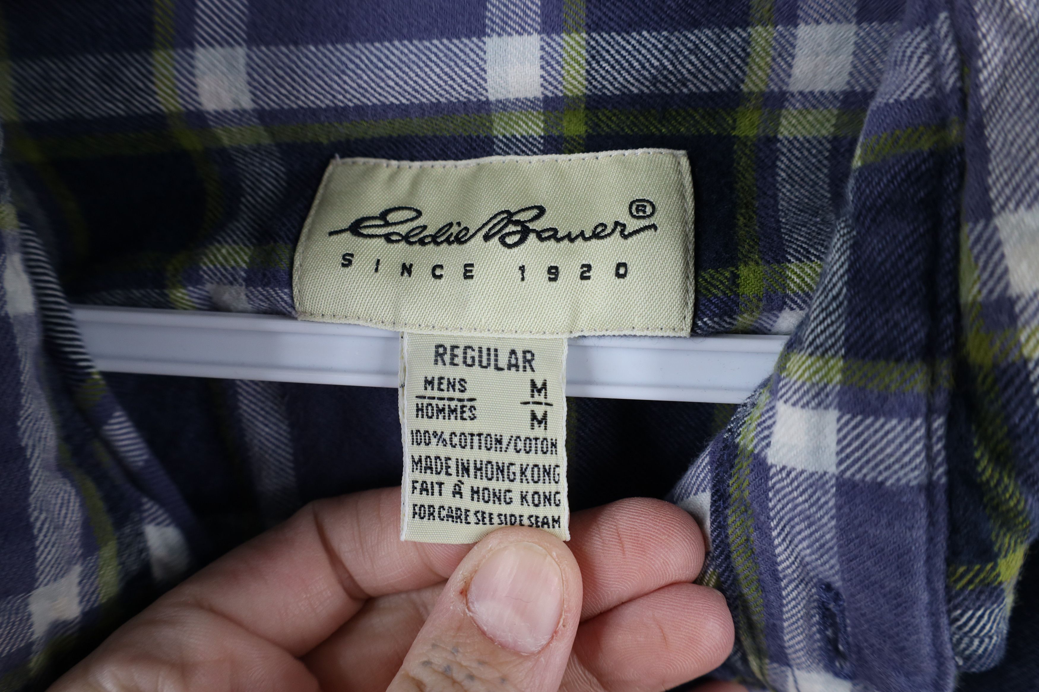 Eddie Bauer × Vintage Vintage 90s Eddie Bauer Collared Button Down Shirt Plaid Size US M / EU 48-50 / 2 - 7 Thumbnail