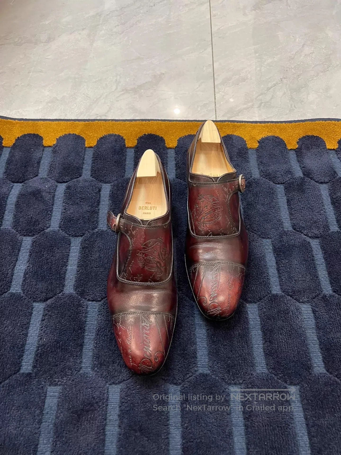 Berluti Brown Leather Formal Shoes with Buckle. Size US 7 / EU 40 - 1 Thumbnail