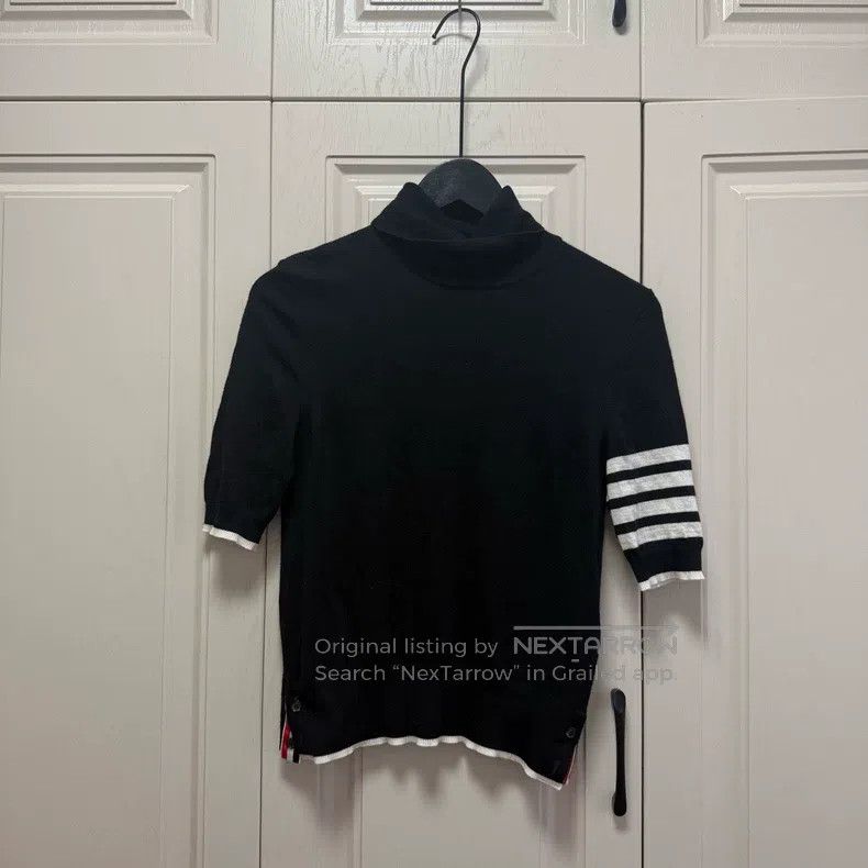 Thom Browne Thom Browne Knit High-Neck Short Sleeve, Black Size S / US 4 / IT 40 - 1 Thumbnail