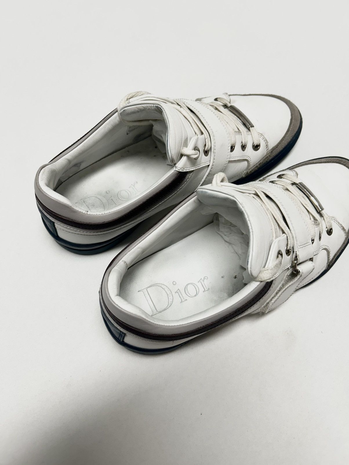 Dior FW2009 Angels Velcro Strap Low Sneakers Size US 7 / EU 40 - 9 Thumbnail