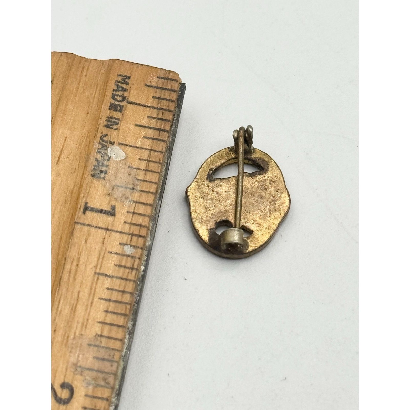 Vintage Estate antique Dutch girl Guilloche enamel pin Size ONE SIZE - 5 Thumbnail