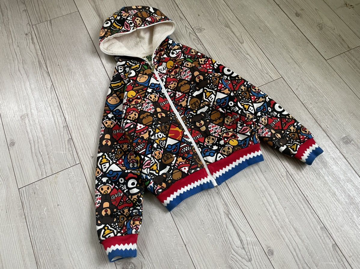 Japanese Brand × Vintage Y2K Hoodie Full Zip Bape Baby Milo Style Size US S / EU 44-46 / 1 - 6 Thumbnail