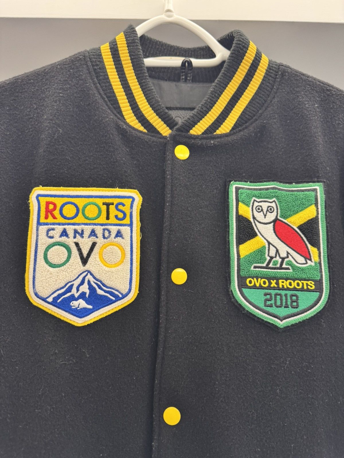 October's Very Own × Roots Roots X October’s Very Own(OVO) Varsity Jacket Size US XL / EU 56 / 4 - 2 Thumbnail