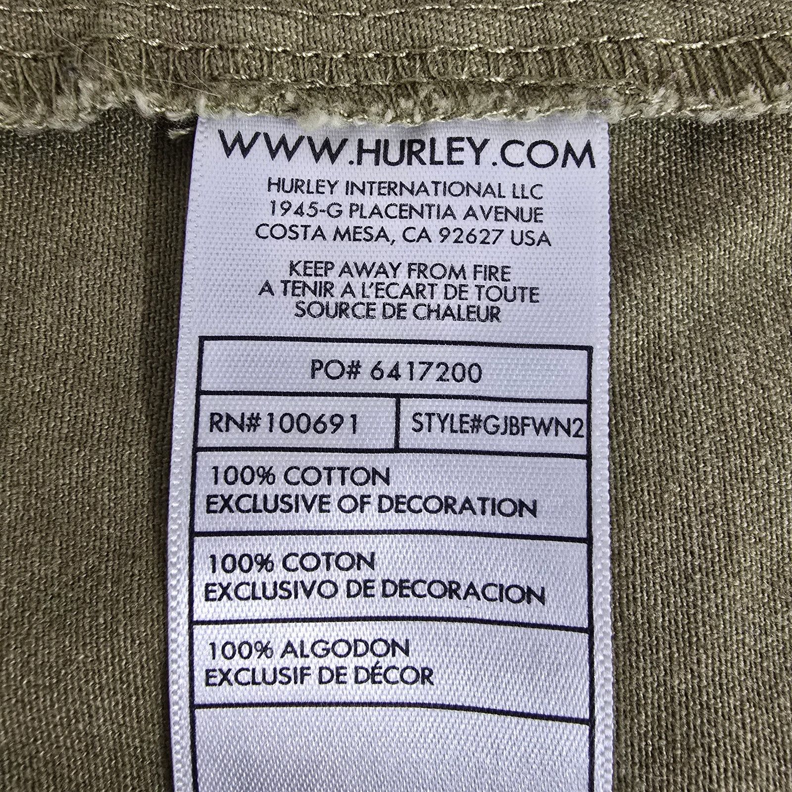 Hurley Hurley Hooded DoubleBreasted Military Jacket Full zip Button Size M / US 6-8 / IT 42-44 - 12 Thumbnail