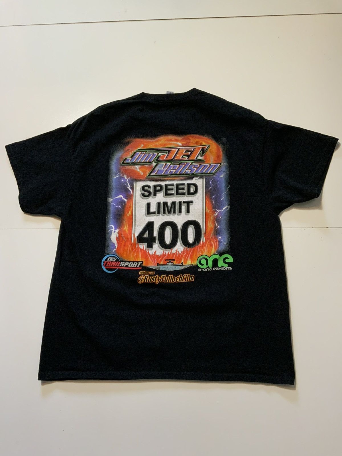 Other Jim “Jet” Neilson World Record Holder Autographed T-Shirt Size US XL / EU 56 / 4 - 2 Thumbnail