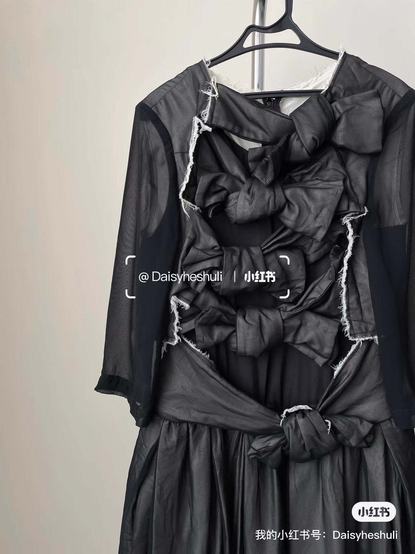 Comme des Garcons Comme des Garçons CDG Main Line Bow Mesh Dress Ｑ24 Size XS / US 0-2 / IT 36-38 - 2 Thumbnail