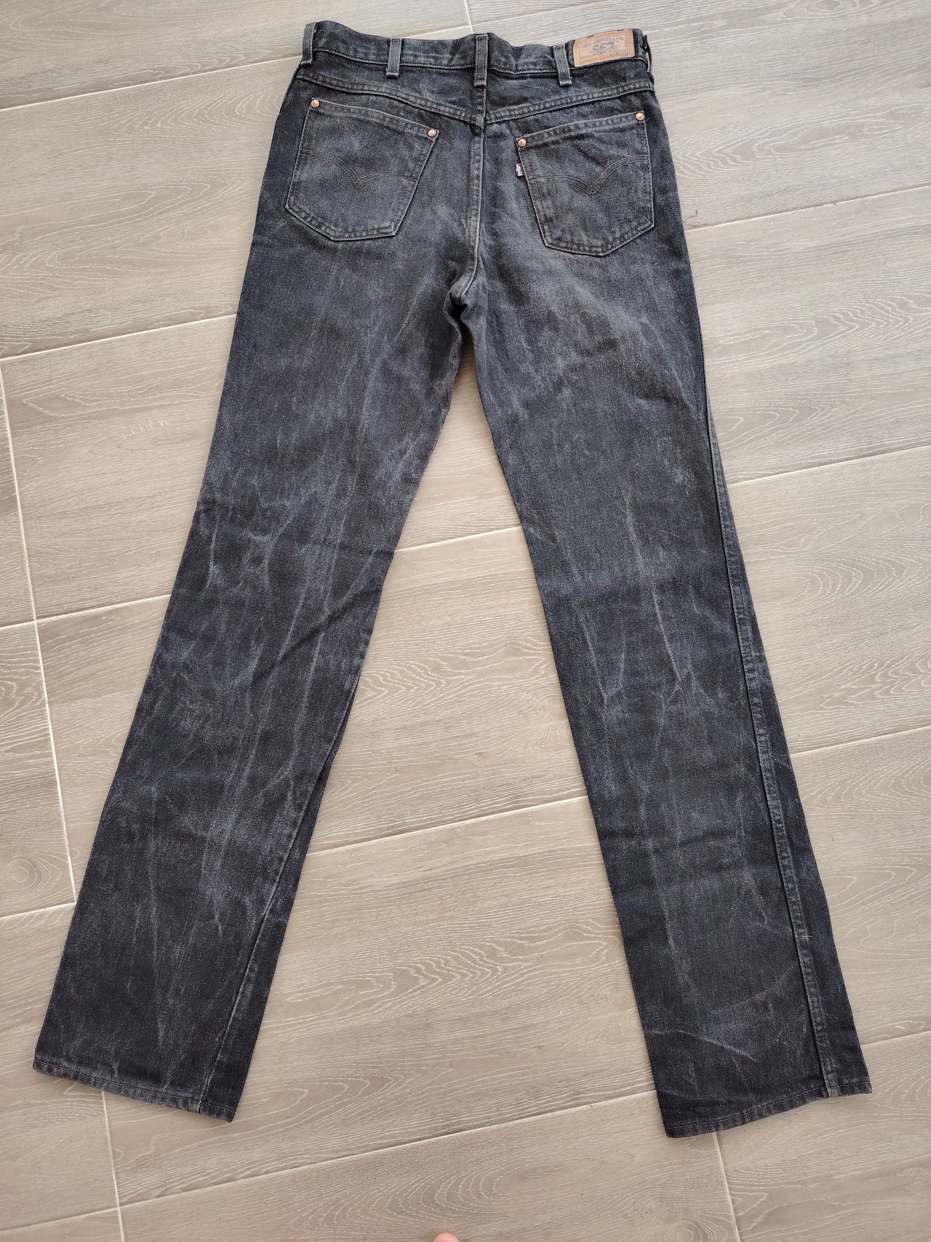 Levi's Vintage 90s Levis 557 Bootcut For Cowboys Black Jeans Size US 33 - 3 Thumbnail