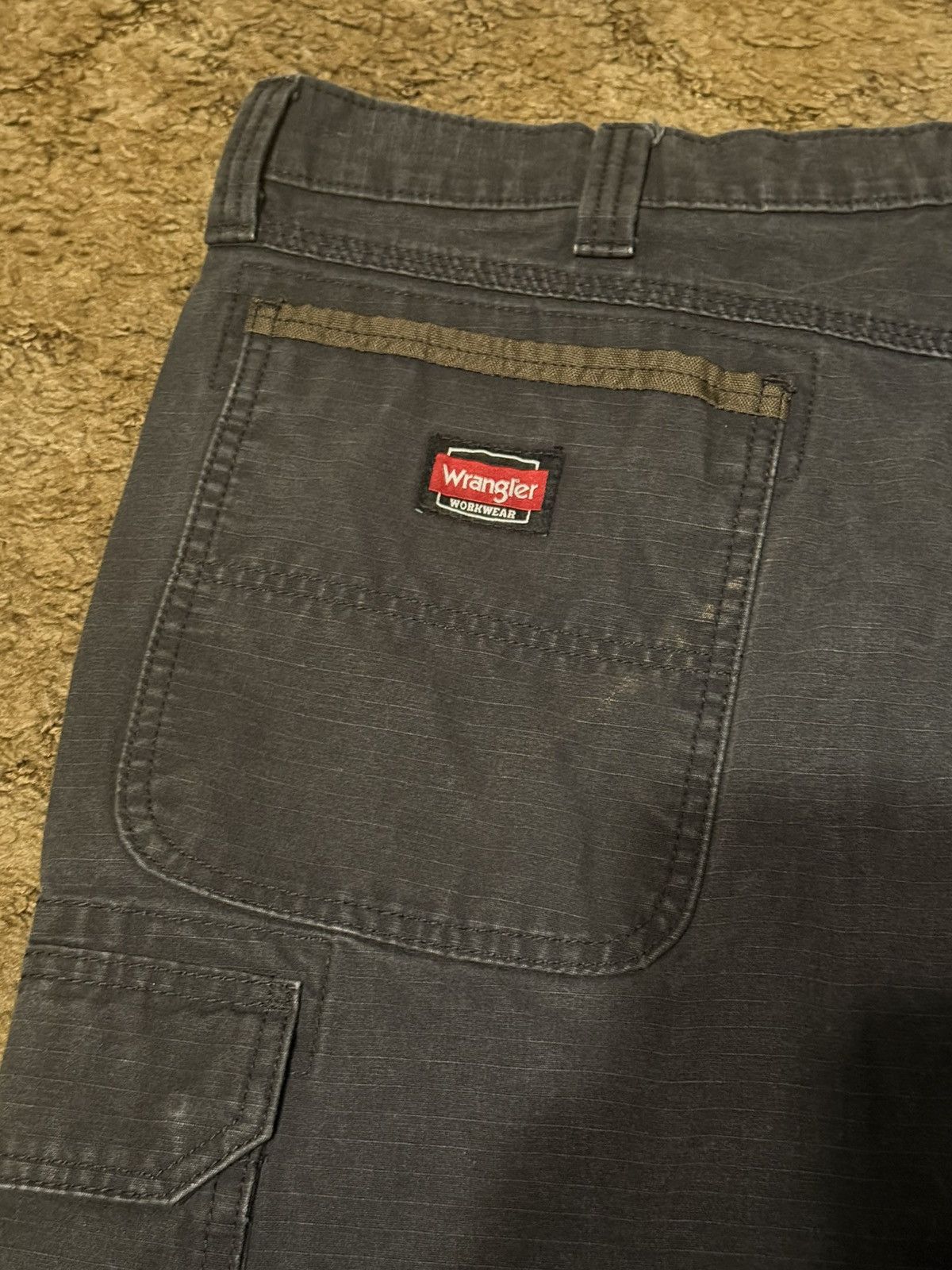 Wrangler Wrangler Workwear Cargo Carpenter Shorts Navy Blue Mens 38 Size US 38 / EU 54 - 2 Thumbnail