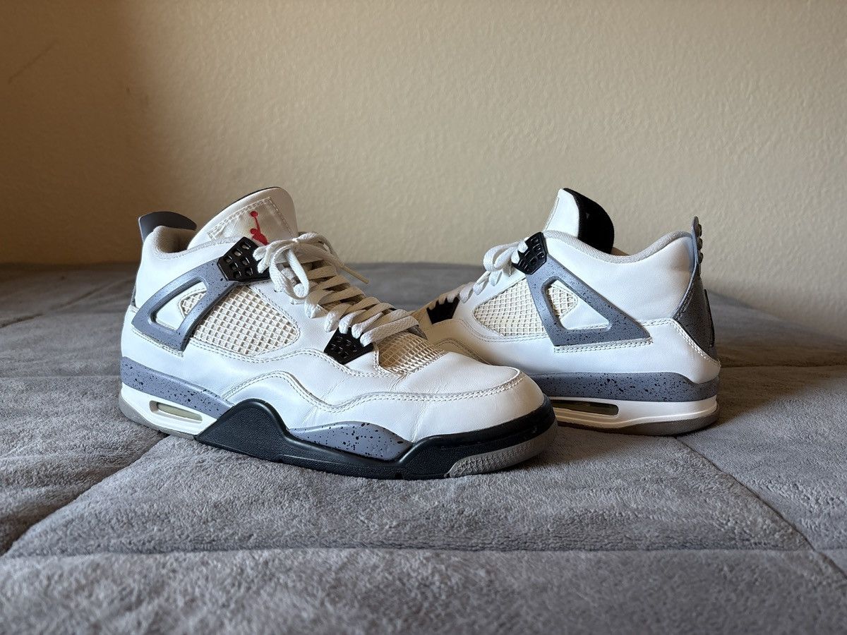 Jordan Brand Nike Air Jordan 4 Retro White Cement Size US 11.5 / EU 44-45 - 1 Thumbnail