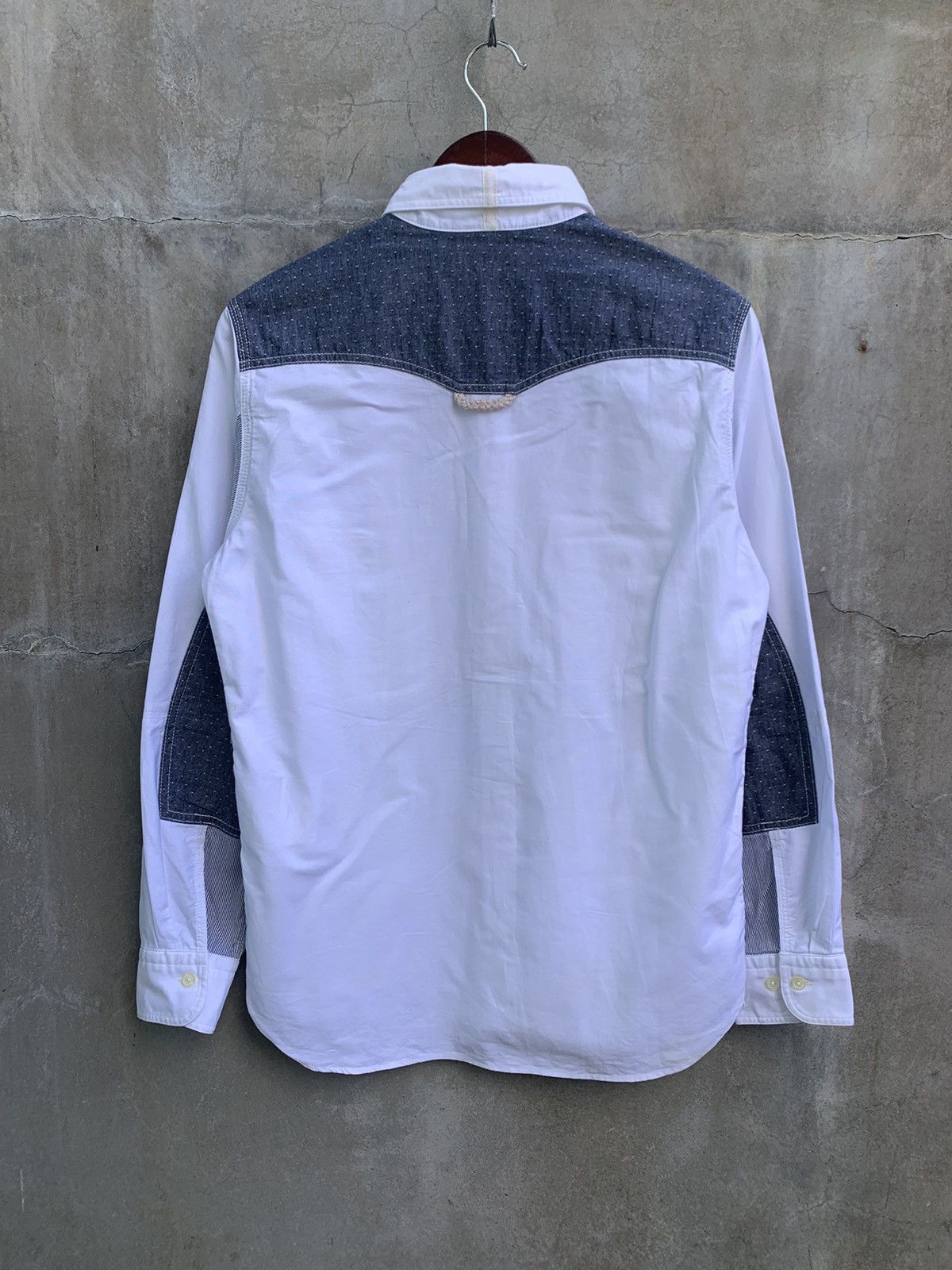 Junya Watanabe Blue Patched Button Up Shirt Size US S / EU 44-46 / 1 - 6 Thumbnail
