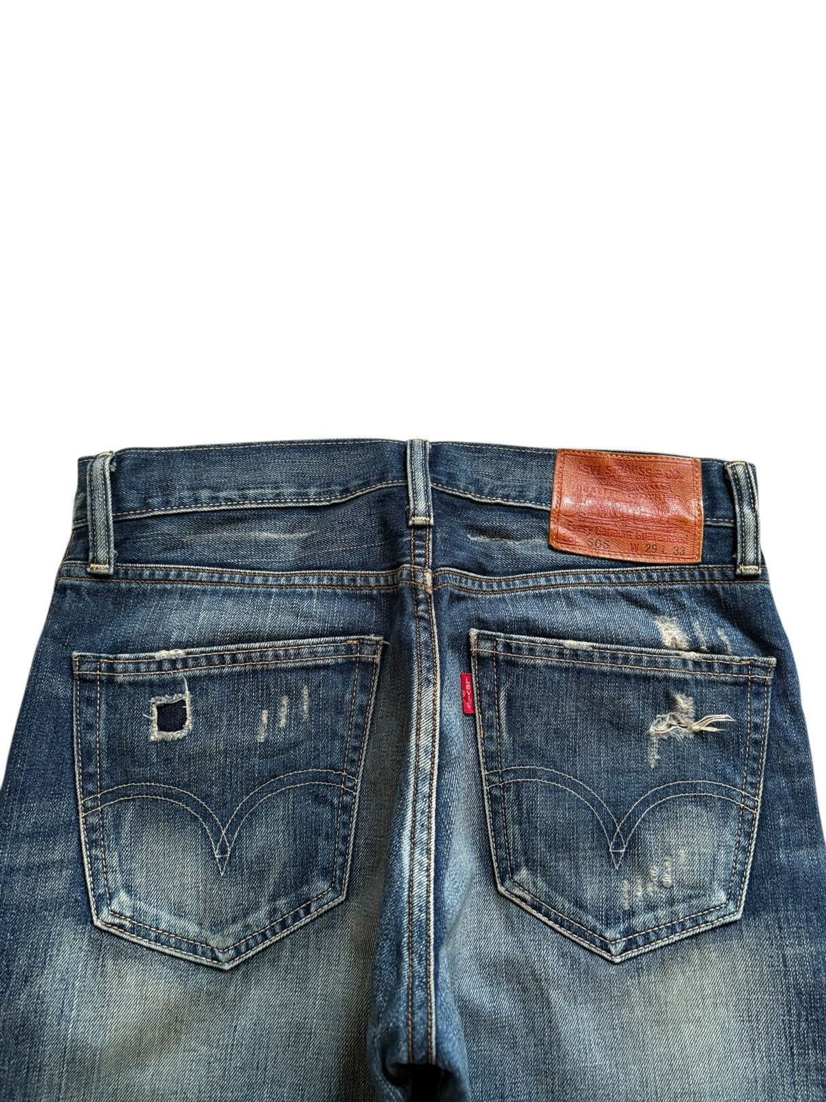 Levi's Vintage 90s Levis 505 Patch Faded Wash Loose Baggy Jeans Size US 30 / EU 46 - 8 Thumbnail