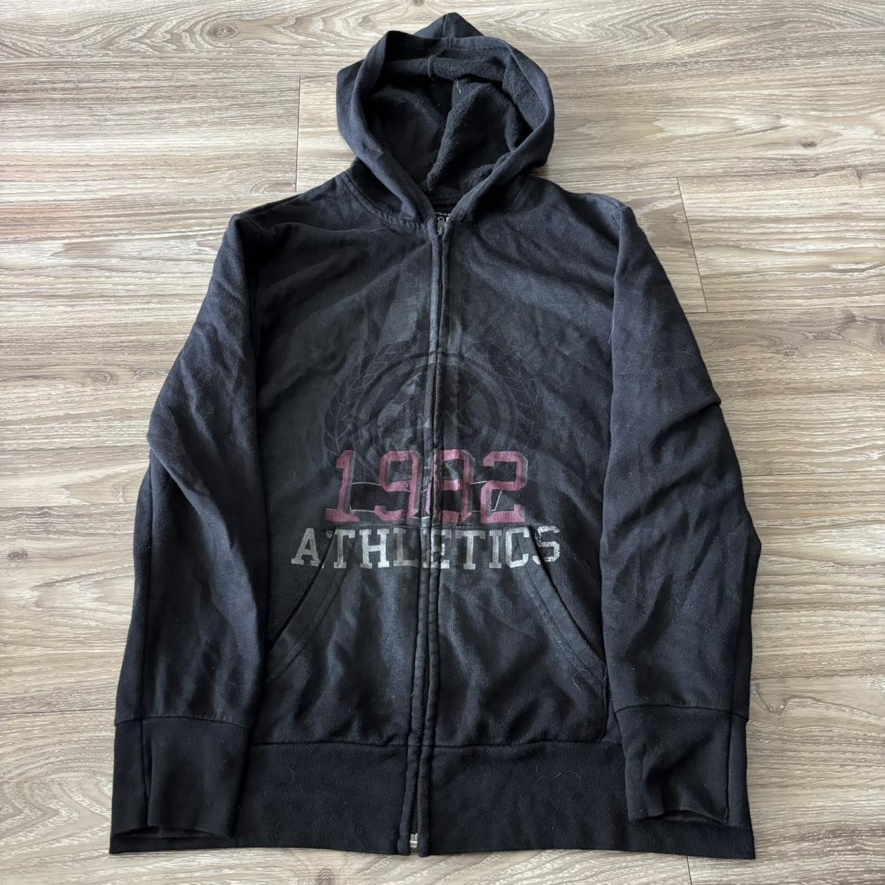 Japanese Brand Crazy Vintage Y2K/2000s Cute Grunge Cyber Goth Black Zip Up Hoodie! Size XL Size XL / US 12-14 / IT 48-50 - 1 Thumbnail