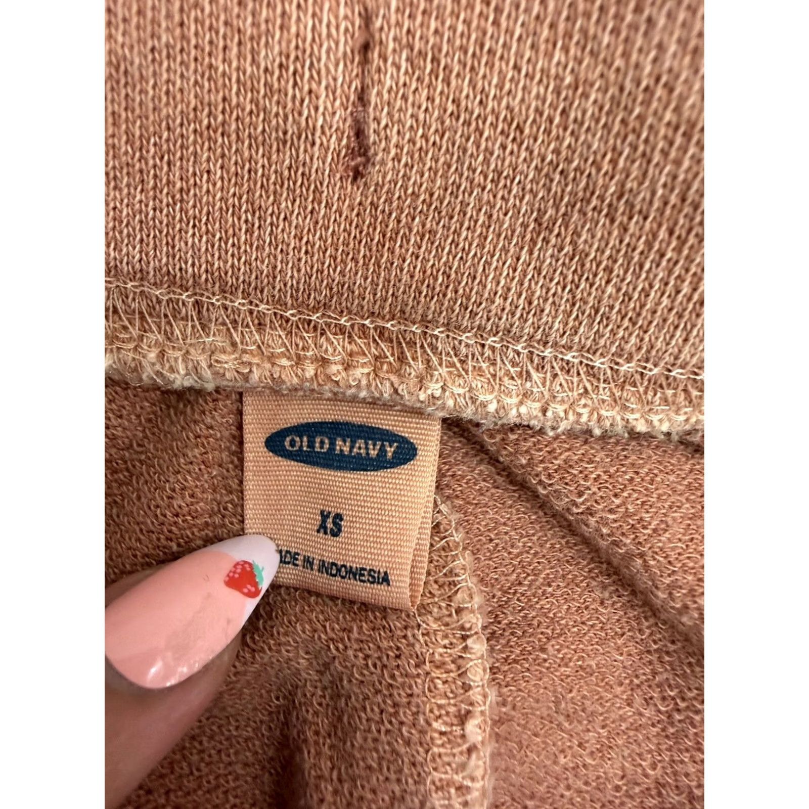 Old Navy Old Navy Womens Brown Sweat Shorts Size XS Drawstring Pocket Pull On Size 26" / US 2 / IT 38 - 4 Thumbnail