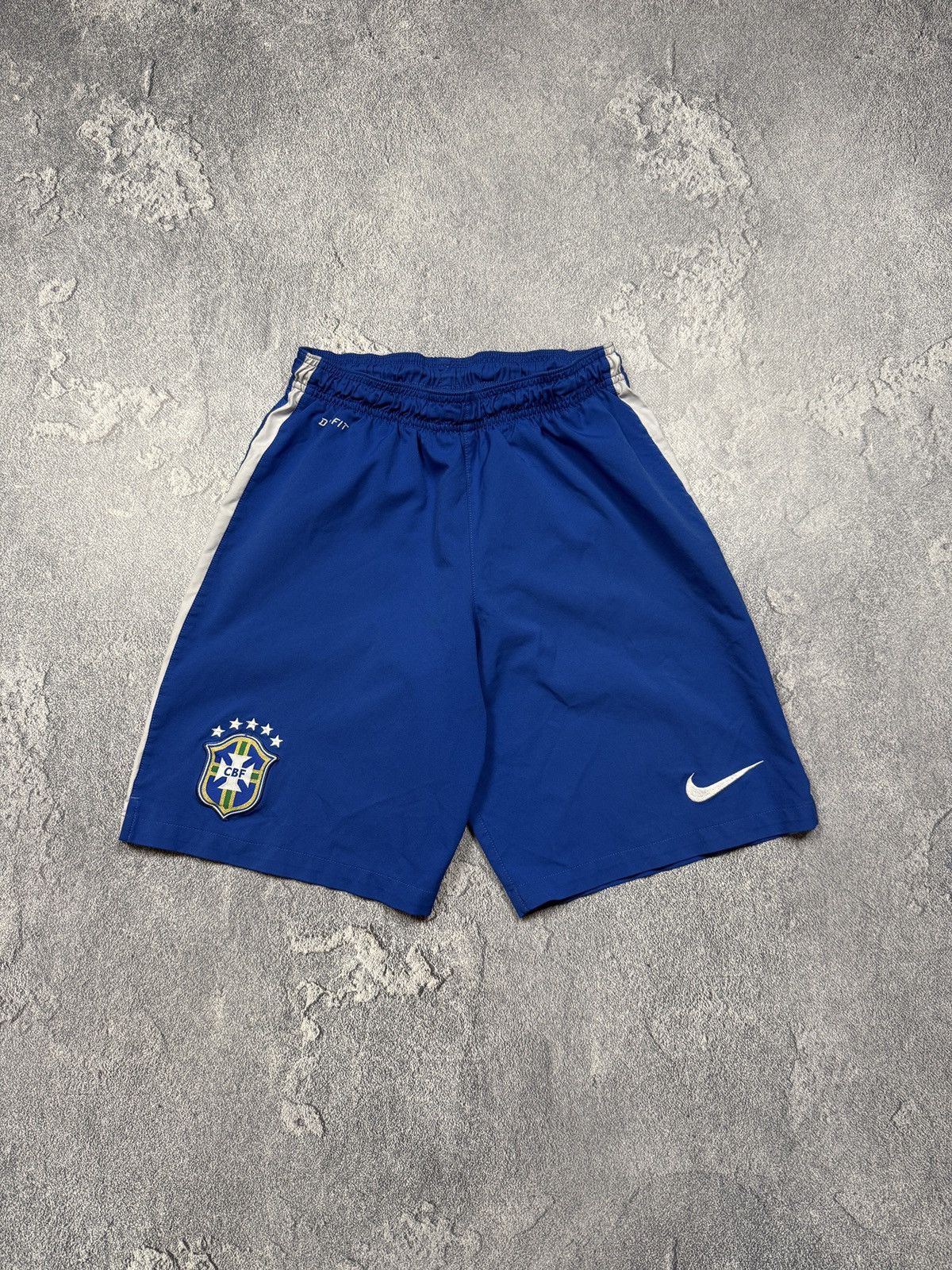 Nike Nike Brazil Football Shorts Mens Athletic Soccer Blue Size US 32 / EU 48 - 1 Thumbnail