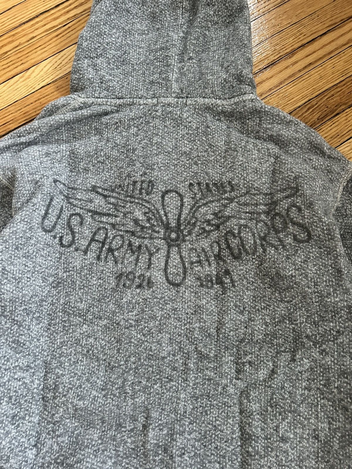 Avirex × Vintage Vintage Avirex Zip Hoodie (Heather Grey) Size US M / EU 48-50 / 2 - 6 Thumbnail