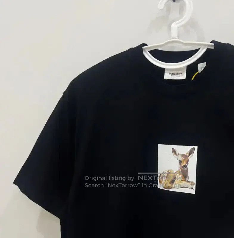 Burberry Burberry Black Cotton Men's Short Sleeve T-Shirt. Size US XS / EU 42 / 0 - 3 Thumbnail