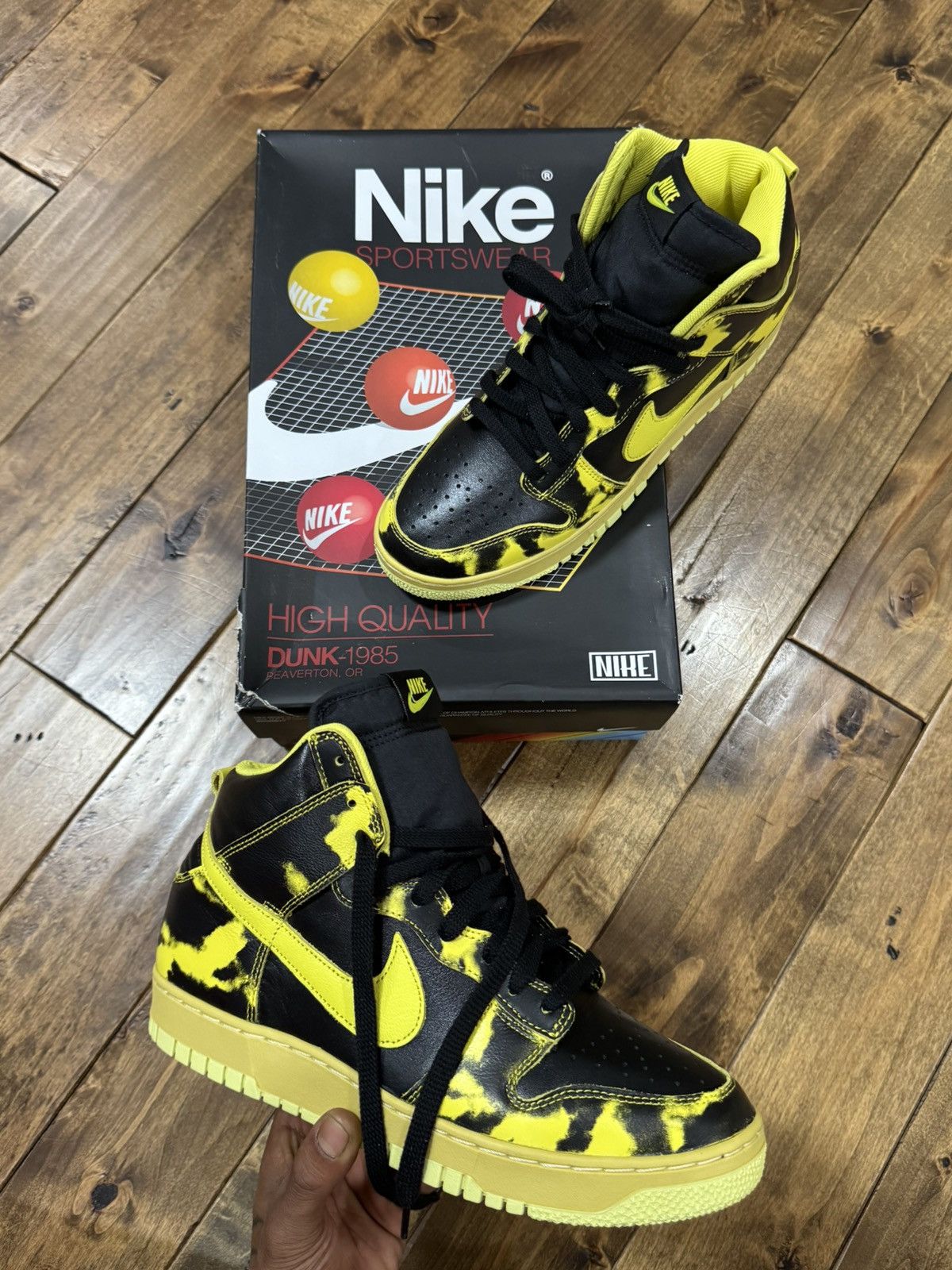 Nike Nike Dunk High 1985 SP Yellow Strike Size US 9.5 / EU 42-43 - 8 Thumbnail