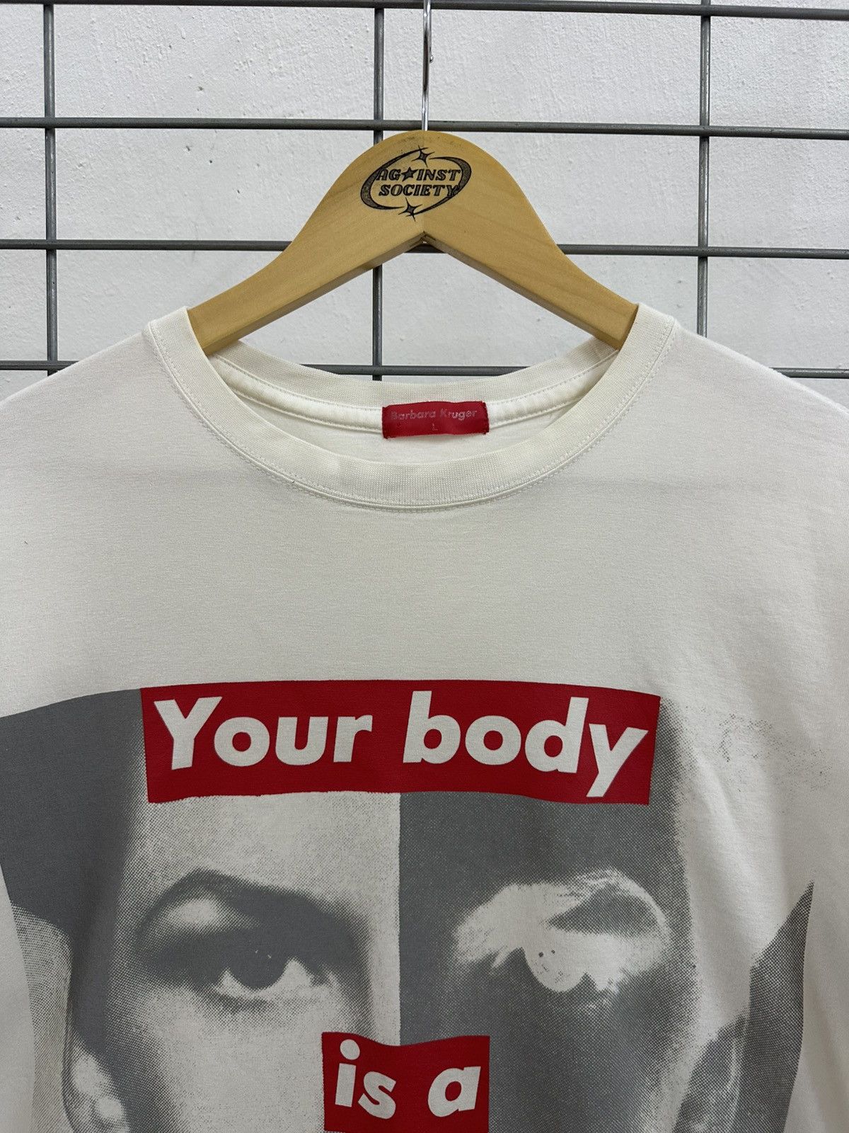 Barbara Kruger Vintage Barbara Kruger Your Body Is A Battleground Tee Size US M / EU 48-50 / 2 - 5 Thumbnail