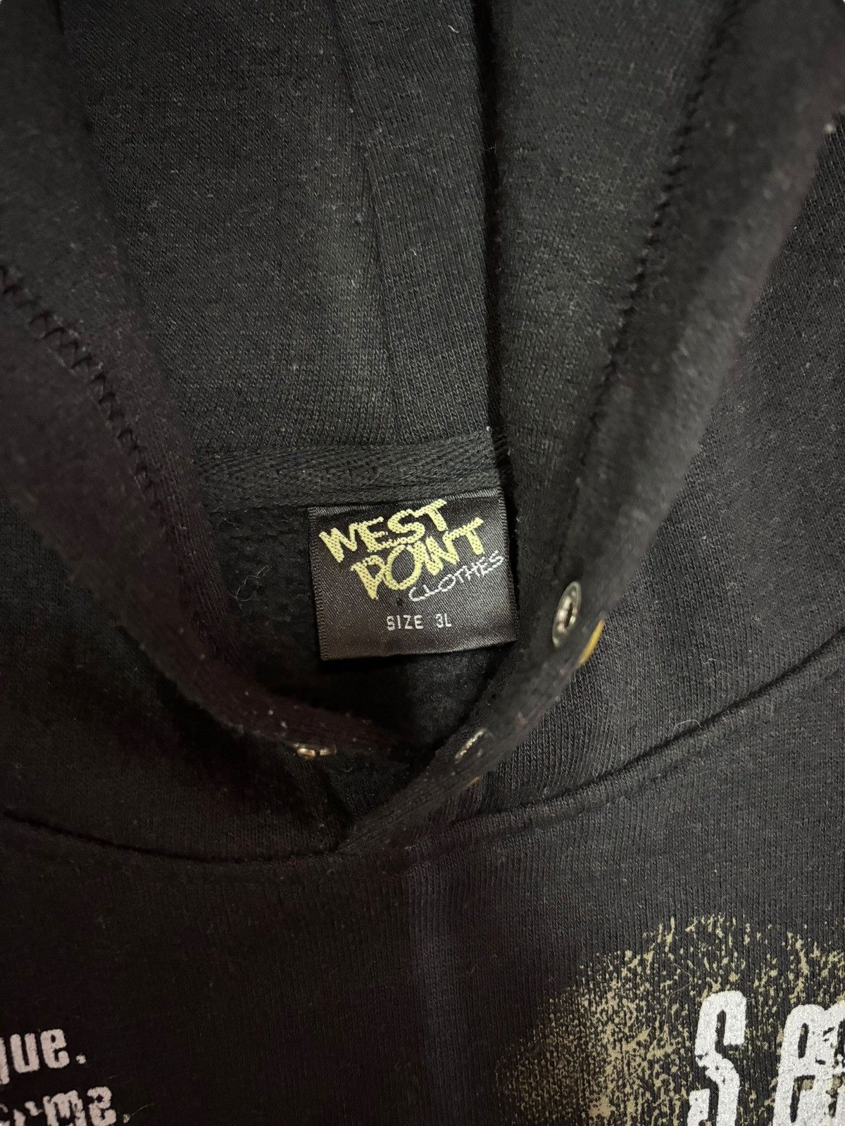 Japanese Brand × Vintage West Point Japanese Brand Printed Baggy Hoodie Size US XL / EU 56 / 4 - 11 Thumbnail