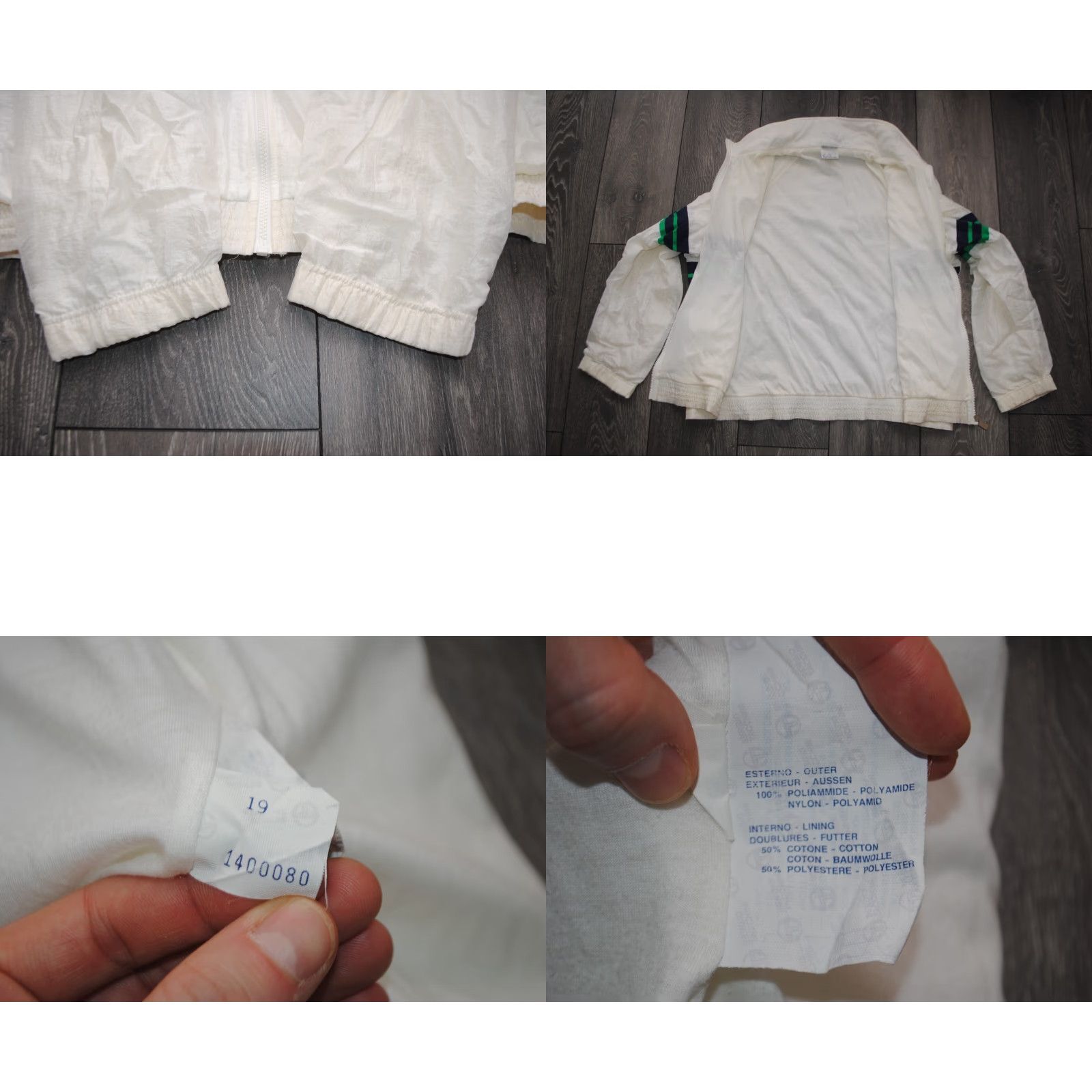 Sergio Tacchini Sergio Tacchini 80's Vintage Willander Tennis Tracksuit Top Jacket Size 50 Retro Jacket Men XL White Retro Size 50R - 8 Thumbnail