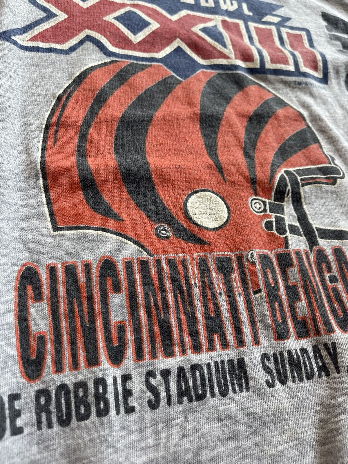 NFL VTG 1988 Super Bowl XXIII Cincinnati Bengals AFC Champions Size US L / EU 52-54 / 3 - 5 Thumbnail