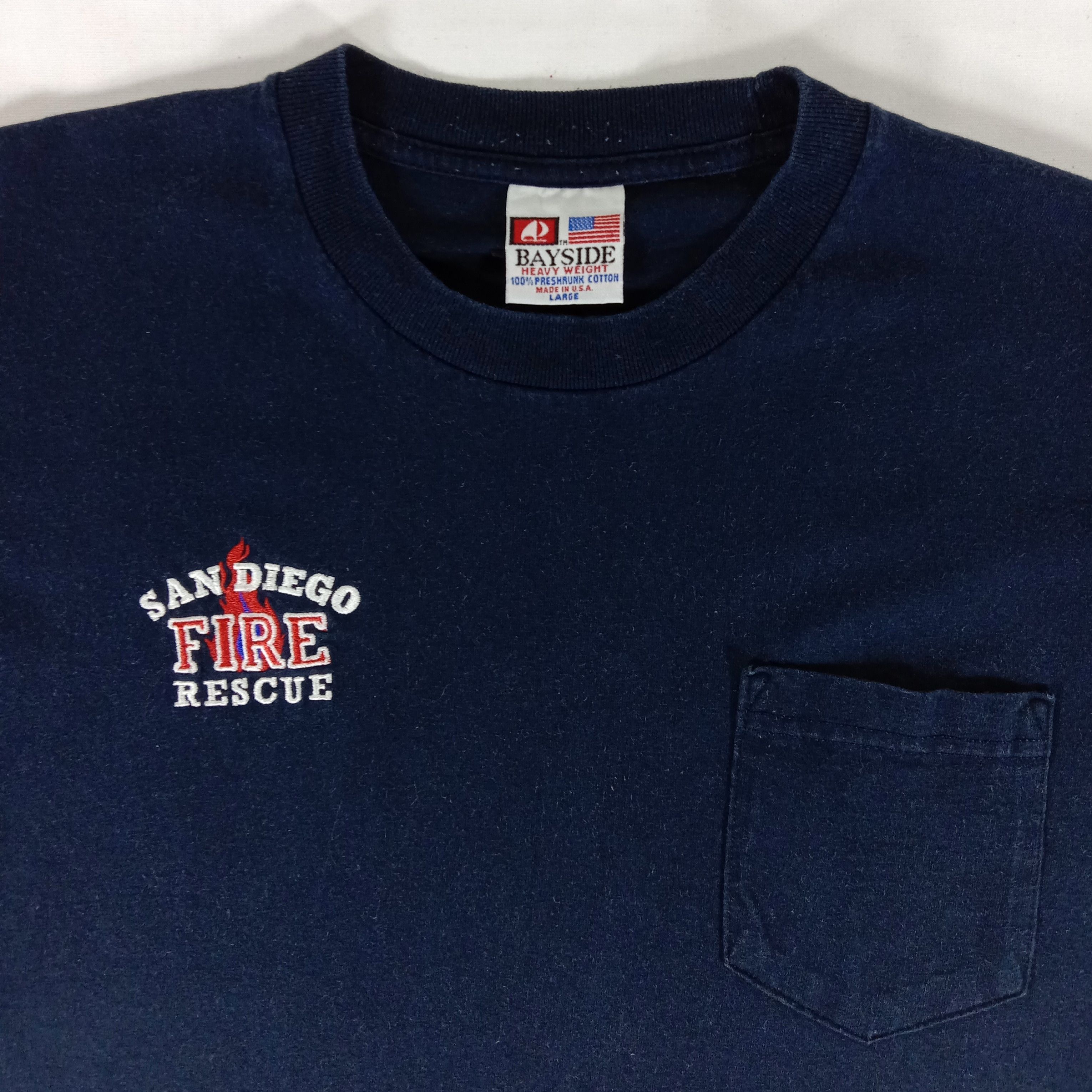Vintage Vintage San Diago Fire Rescue Station 43 T Shirt Size US L / EU 52-54 / 3 - 2 Thumbnail