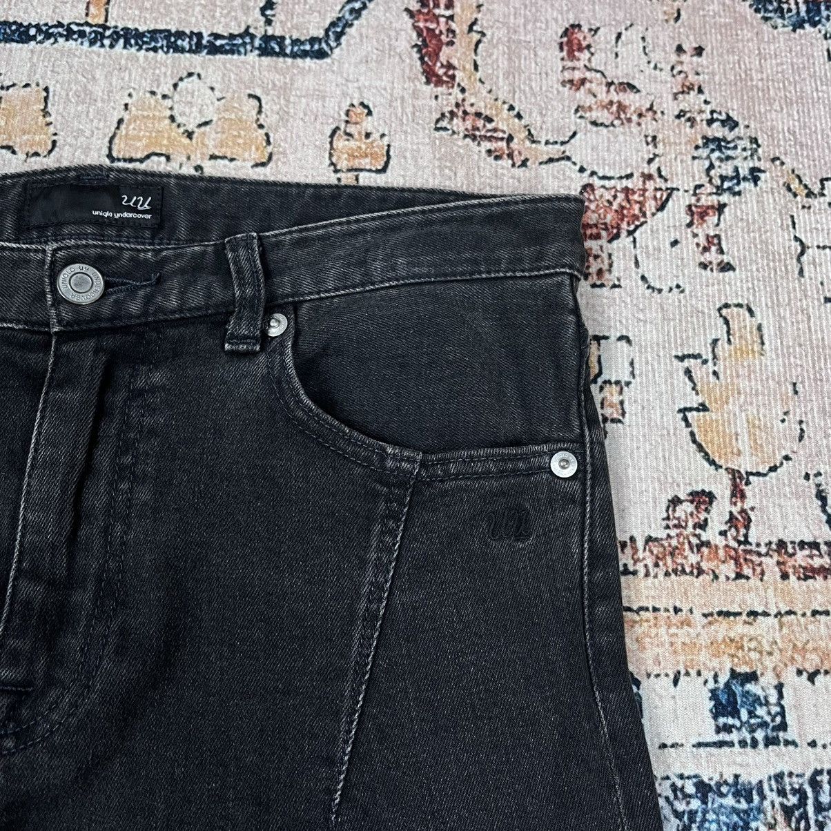 Undercover Uniqlo Undercover Side Pocket Black Washed Denim Pants Size US 29 - 4 Thumbnail
