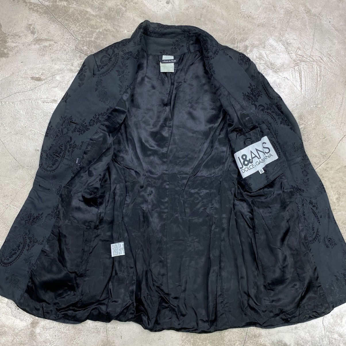 Dolce & Gabbana J&ANS Floral Lace Overlay Blazer Size L / US 10 / IT 46 - 4 Thumbnail