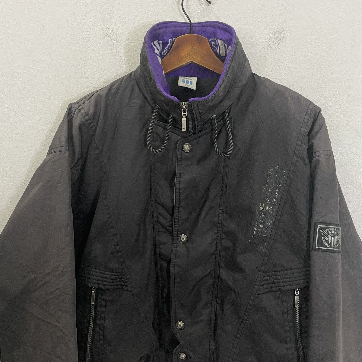 Adidas Vintage 90s Adidas Bikers Jacket Size US L / EU 52-54 / 3 - 4 Thumbnail