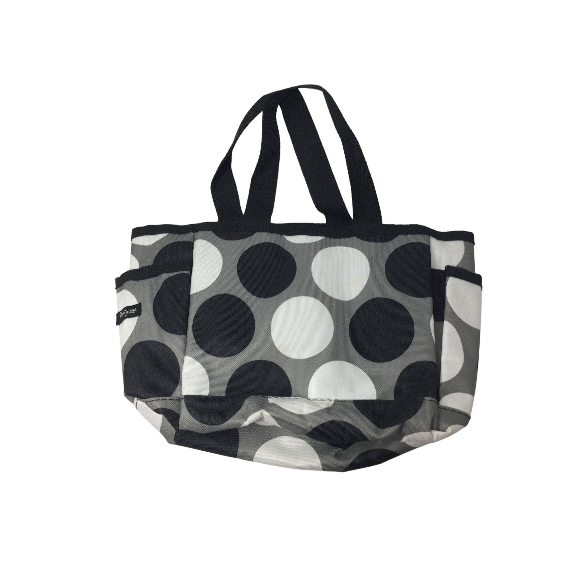 Other Women's Thirty-One Black, Gray, White Polka Dotted Mini Tote Size ONE SIZE - 2 Thumbnail