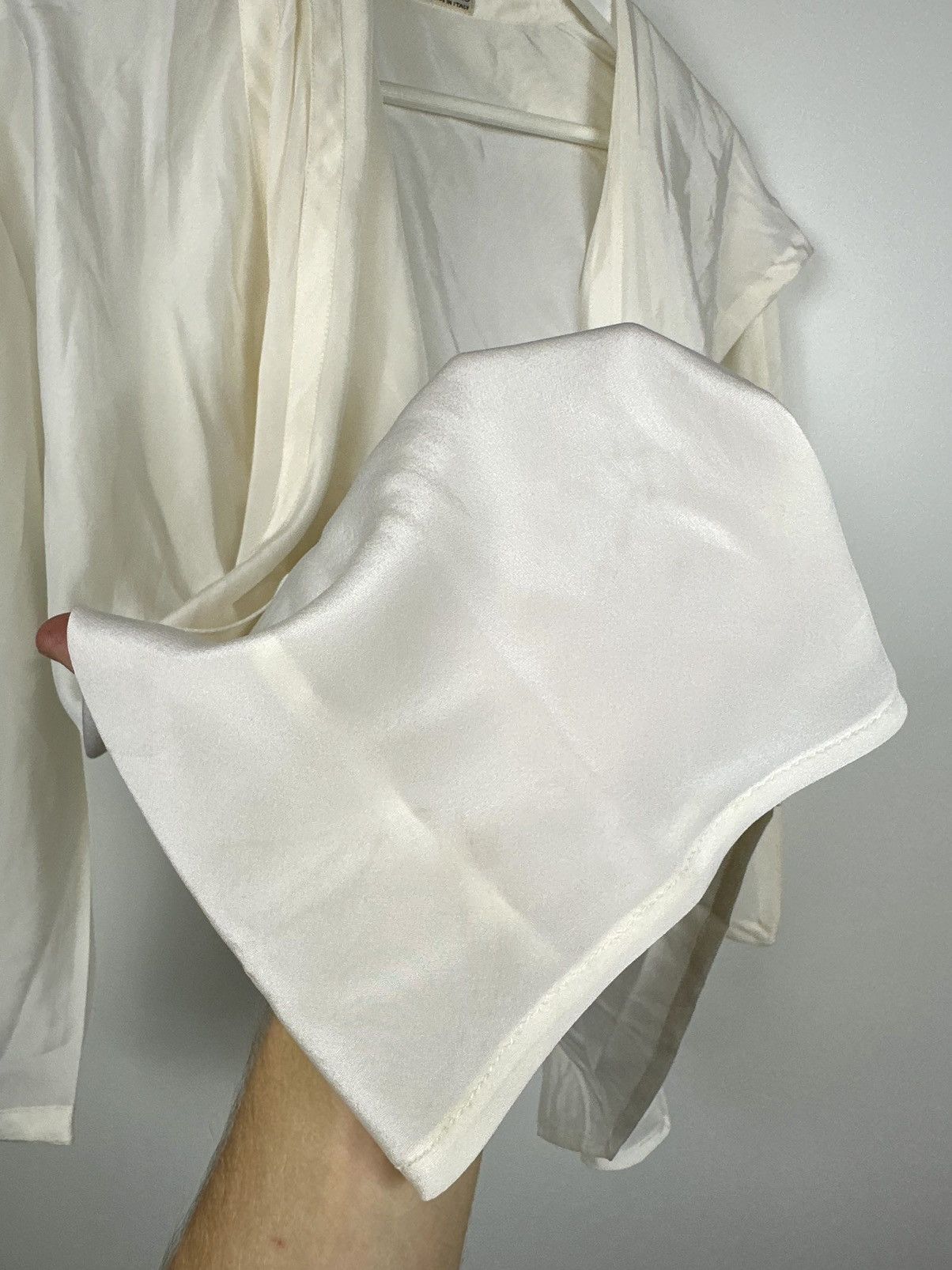 Versace Vintage 90s Gianni Versace Luxury Designer Silk Blouse Shirt Size M / US 6-8 / IT 42-44 - 6 Thumbnail