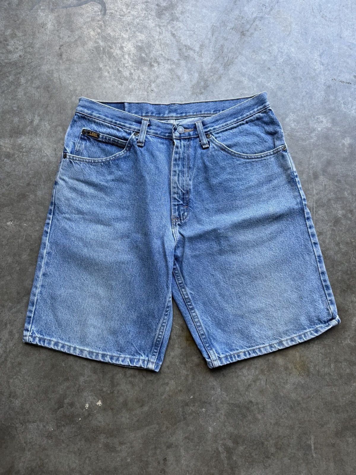 Lee Vintage 90’s/00’s Lee Light Denim Jean Shorts Size US 32 / EU 48 - 1 Thumbnail
