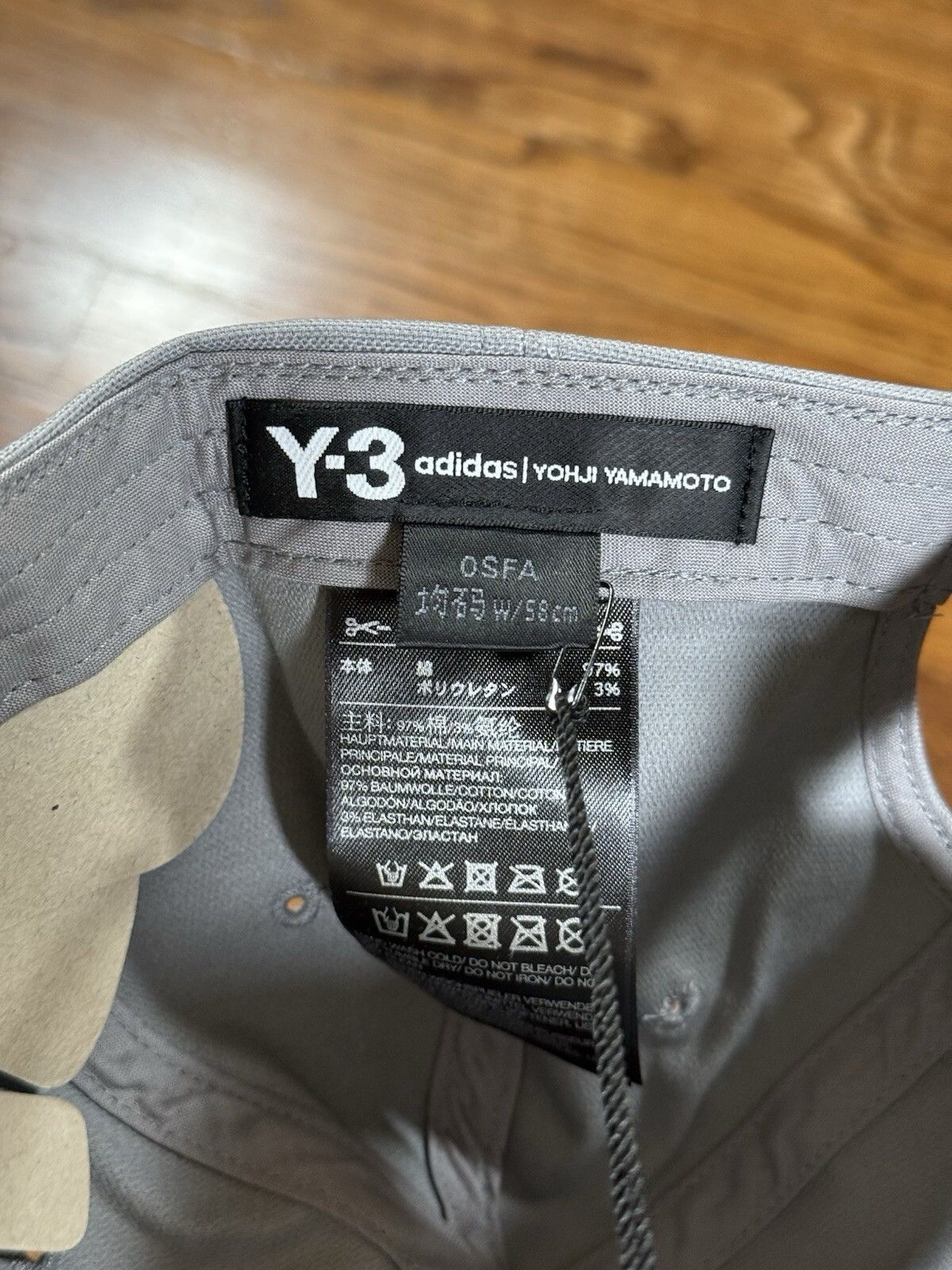 Y-3 Y-3 Yohji Yamamoto Y3 CHI Cap Grey Unisex Adult One Size NWT Size ONE SIZE - 6 Thumbnail