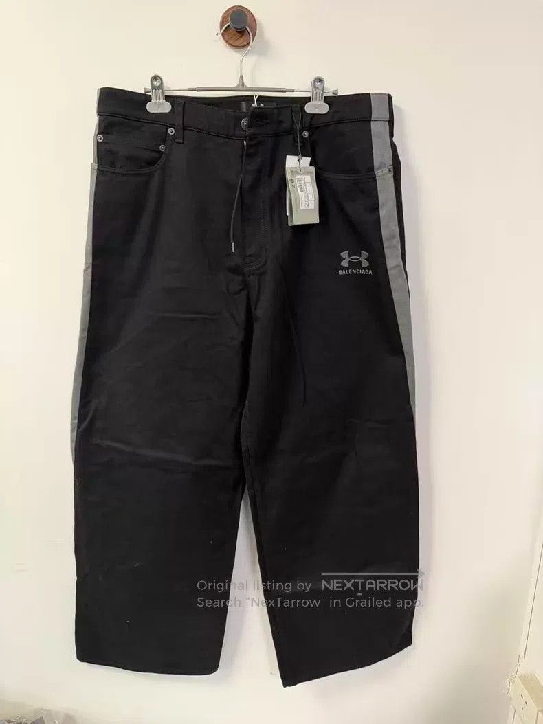 Balenciaga Balenciaga size S Co-branded Baggy Loose Denim Pants Size Size US 27 - 1 Thumbnail