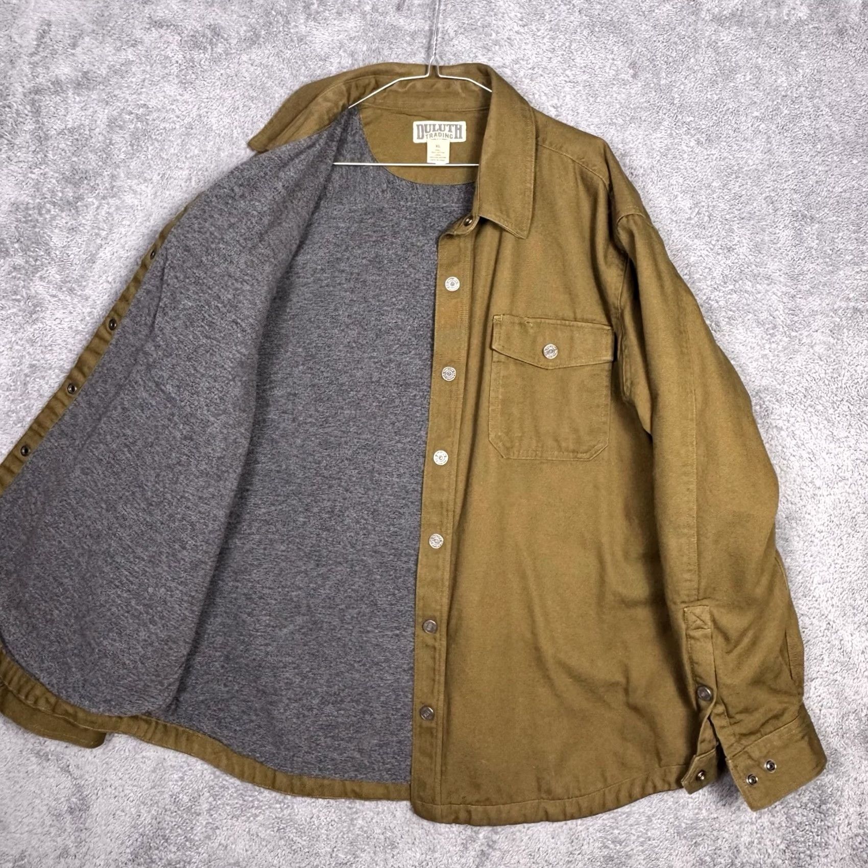 Vintage Duluth Hanger Bender Fire Hose Fleece Lined Jacket XL Mens Workwear Size US XL / EU 56 / 4 - 2 Thumbnail
