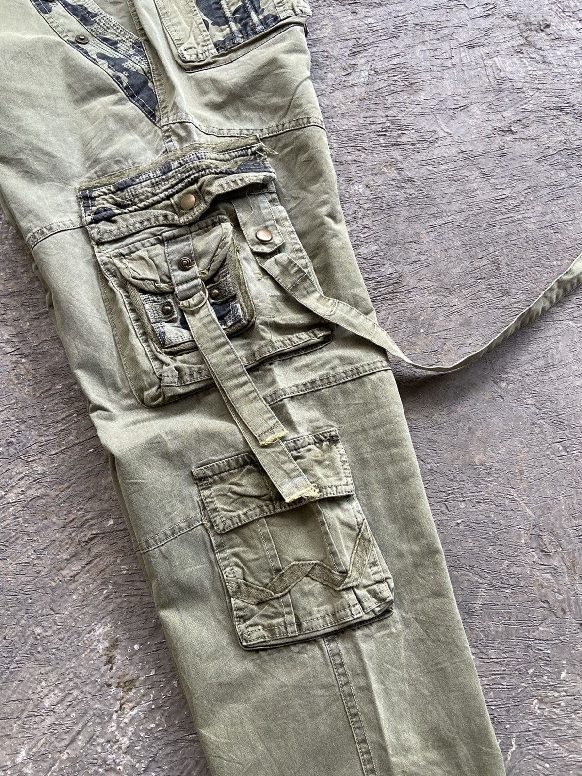14th Addiction 2000s TBJ - Cyber Apocalypse Style Cargo Bondage Pants Size US 36 / EU 52 - 13 Thumbnail