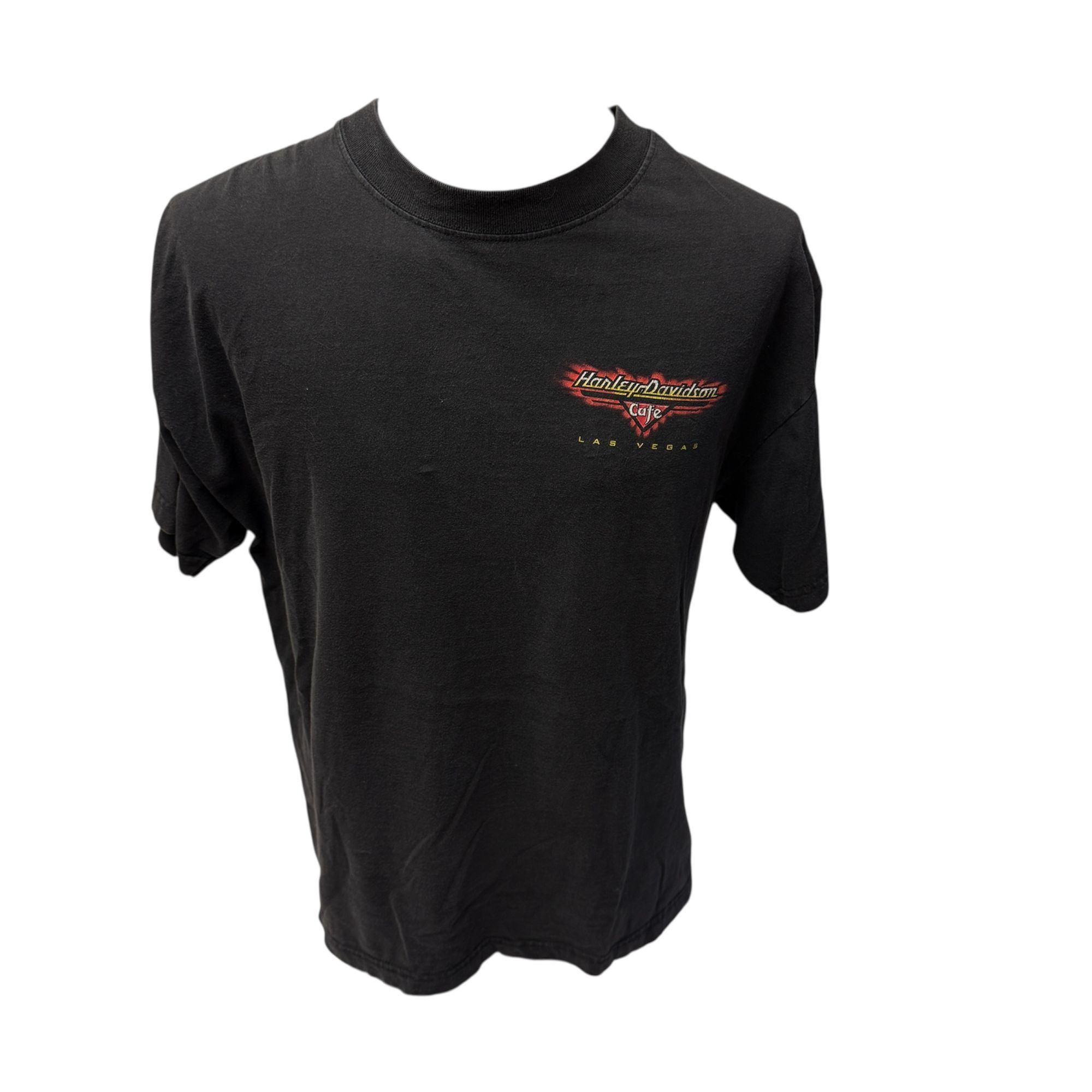 Harley Davidson 90’s SOARING Fire EAGLE FLAMES Las Vegas Motorcycle Biker T Size US L / EU 52-54 / 3 - 4 Thumbnail